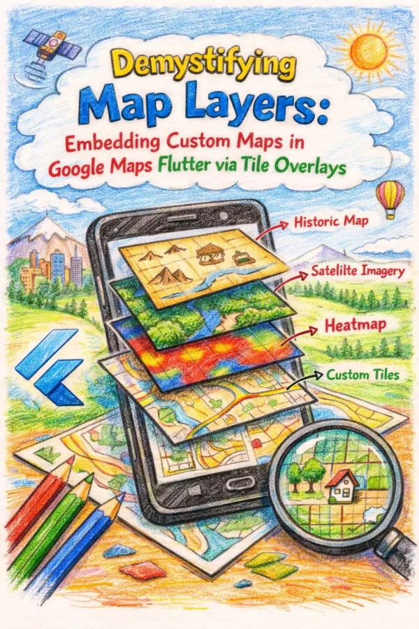 Demystifying Map Layers: Embedding Custom Maps in Google Maps Flutter via Tile Overlays