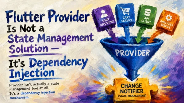 Flutter Provider Is Not a State Management Solution — It's Dependency Injection